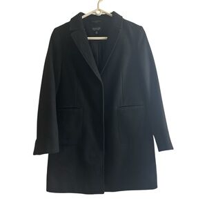 Topshop Black Blazer Coat